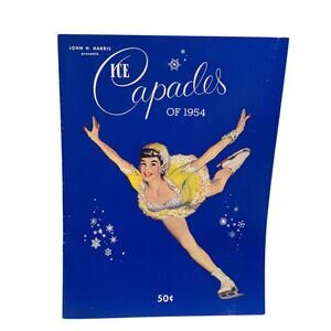Vintage 1954 Ice Capades Walt Disney Snow White Figure Skating Show Program